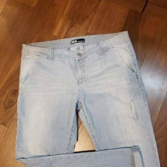 Sold Design Lab Jeans Railroad Stripe Boyfriend - Picture 4 of 8